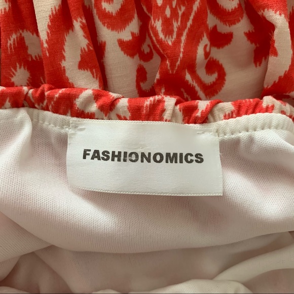 Patterned, Strapless Maxi Dress - Picture 2 of 2